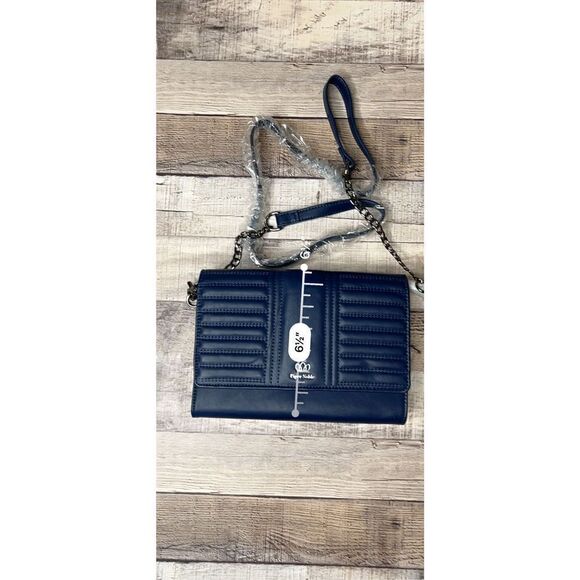 Piper Noble Blue Isla Display Window Chain‎ Crossbody Handbag Inclusive Wallet - Picture 5 of 9